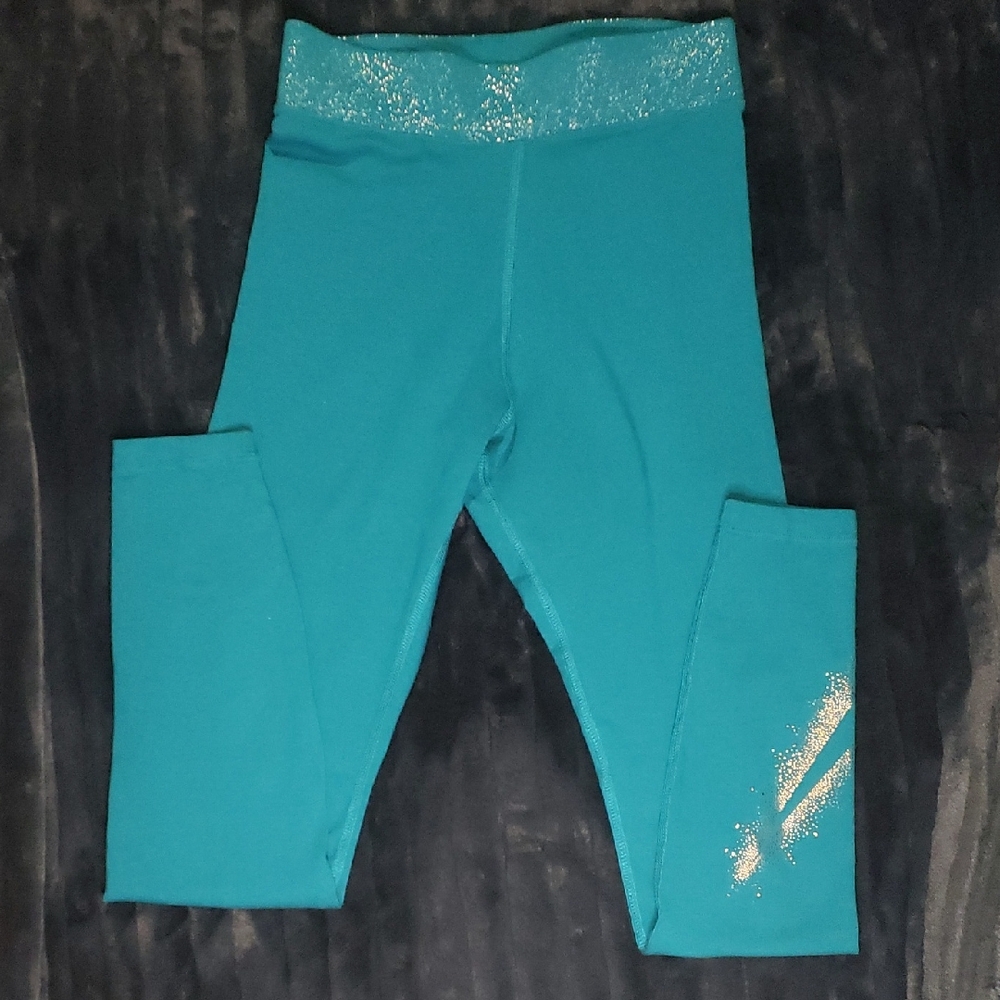 Nike Turquoise Leggings with Glitter Accents